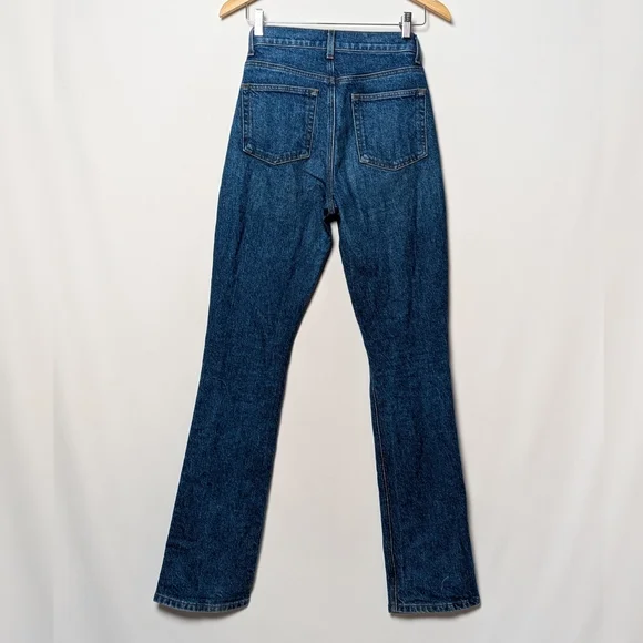 REFORMATION Cindy Bootleg / Peyton Flare Wide Leg Jeans La Jolla Blue 24 - Picture 7 of 11